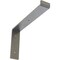 Ekena Millwork Steel Truss Shelf Bracket, Hammered Silver 2"W x 12"D x 7 3/4"H BKTM02X12X07TSHSV - alternate 1